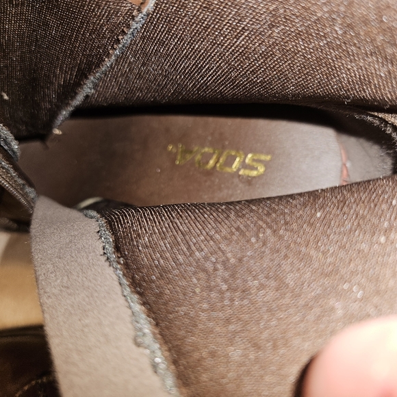 Soda Women Chunky High Heel Combat Army Military Riding Boots Booties Dark Brown - Picture 7 of 8